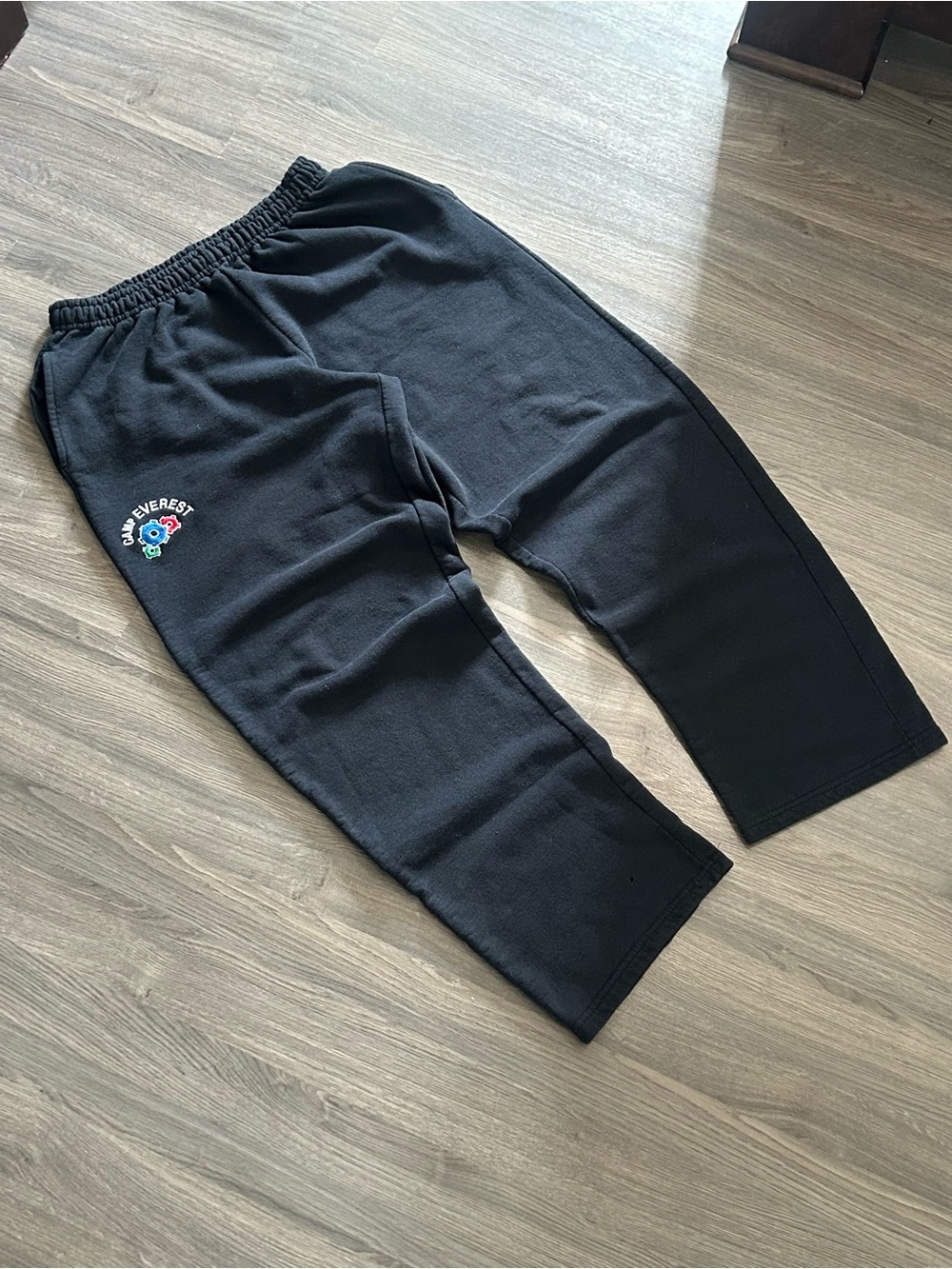 Relaxed fit black sweatpants